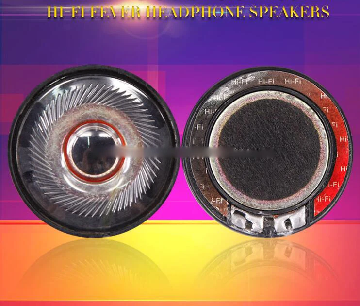 

2pcs 40MM 33Ω 0.35W Ultra-thin Headphone HiFi Speaker 33ohm Portable Audio Parts