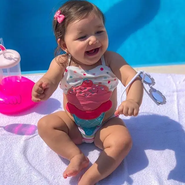 2020 летняя одежда для маленьких девочек купальный костюм Пляжное боди с рисунком