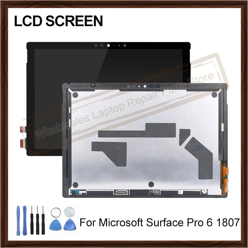 ЖК-дисплей 12 дюймов для Microsoft Surface Pro 6 1807 с сенсорным экраном и дигитайзером в