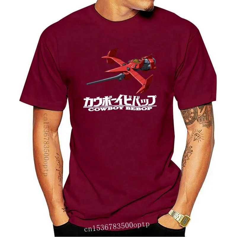 

New Swordfish Spaceship Spike Spiegel Cowboy Bebop 2021 Black Hot 2021 Summer Men'S Fashion Print T-Shirt Summer Style Cool Tees