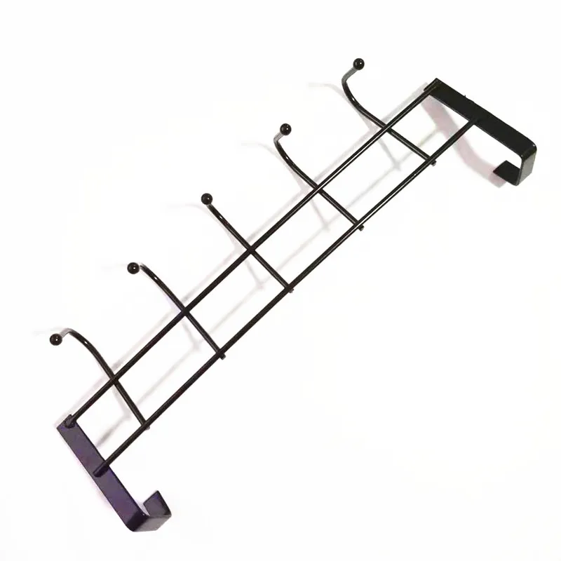 1Pcs Stainless Steel Door Hooks Multi-Function Nail-Free Clothes Hooks Towel Hanger Storage Rack For Kitchen Bathroom Hook