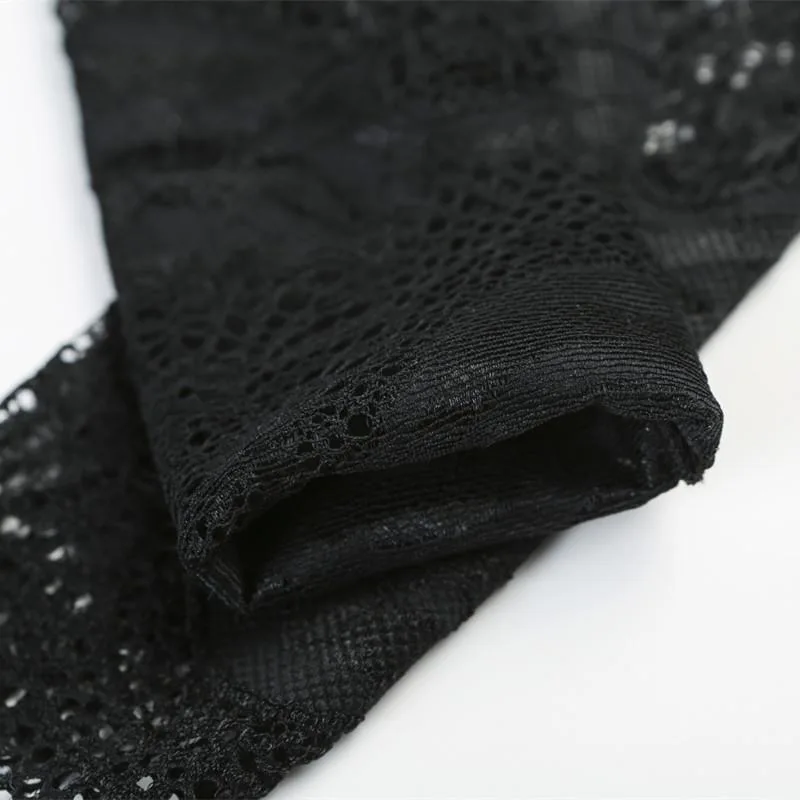 Женские сексуальные кружевные гетры Короткие манжеты на запястье закрытые