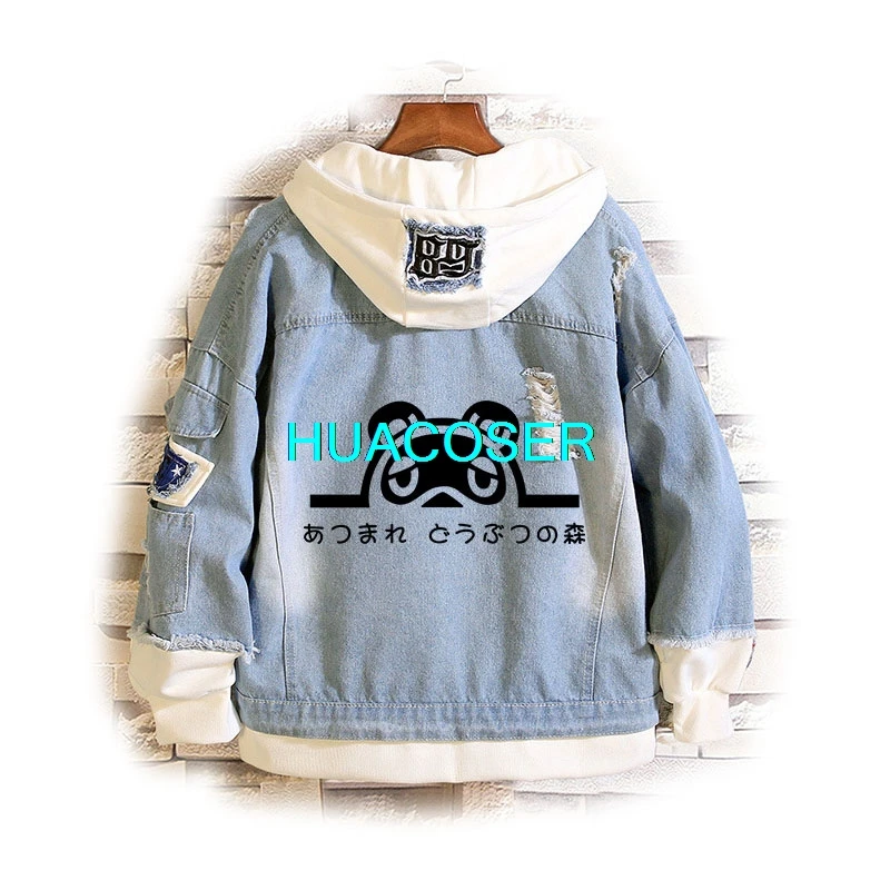 Джинсовая куртка для костюмированной игры Tom Nook с изображением животных: новые