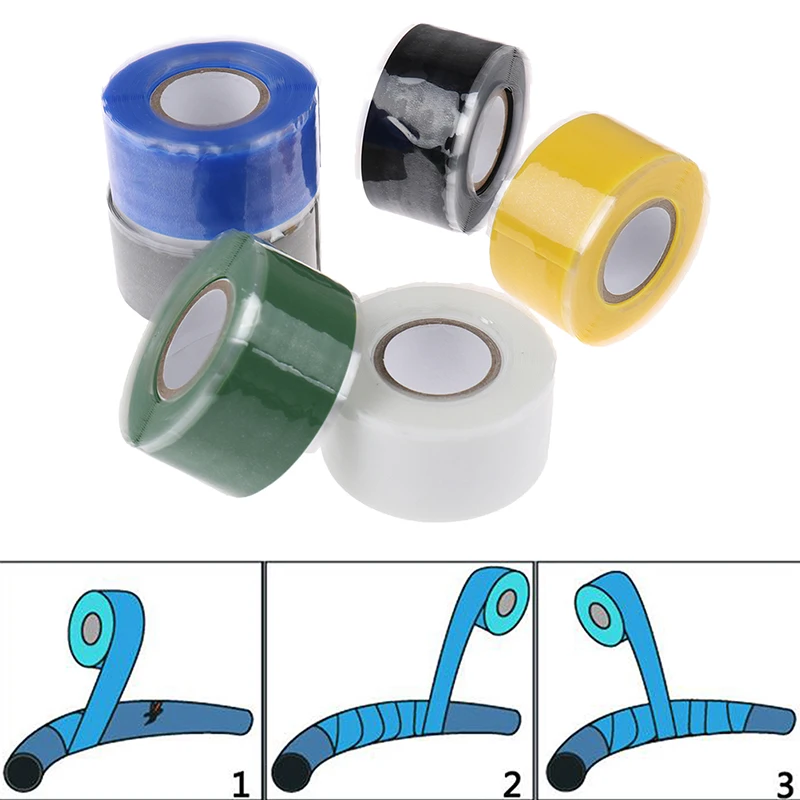 

300CM Rubber Silicone Repair Waterproof Bonding Tape Rescue Self Fusing Wire Tape