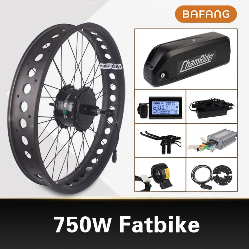 

Bafang Snow Electric Bicycle Kit 48V 750W Fat Bike Kit RM G060 Electric Bike Conversion kit 4.0 Tire ebike kit Electric Wheel