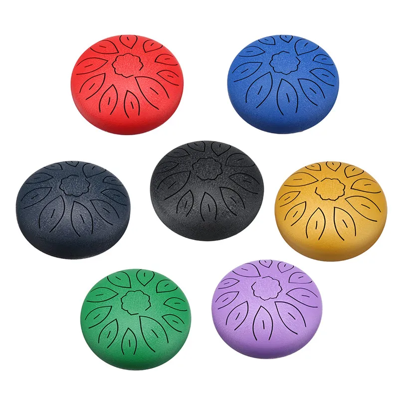 

Full Pack 6 Inch 11 Tone B Tune Ethereal Drum Steel Tongue Drum Yoga Music Training for Children Lover Beginner Birhthday Gifts