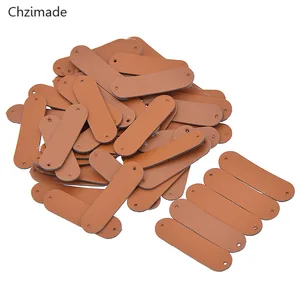 Этикетки Lychee Life 50 шт.лот, ярлыки для одежды ручной работы из искусственной кожи, ярлыки для джинсов, сумок, обуви, материалы для шитья сделай сам