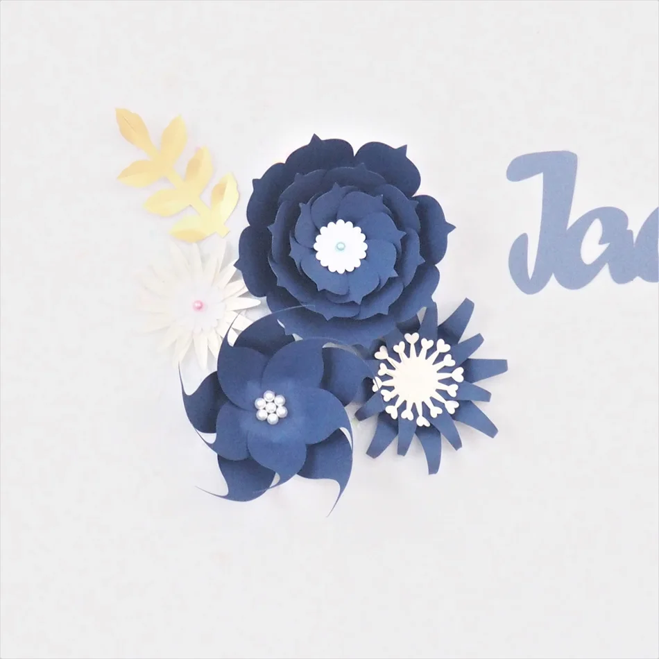 DIY бумажные цветы набор знак имени комплект отделка детской стены фон для детских