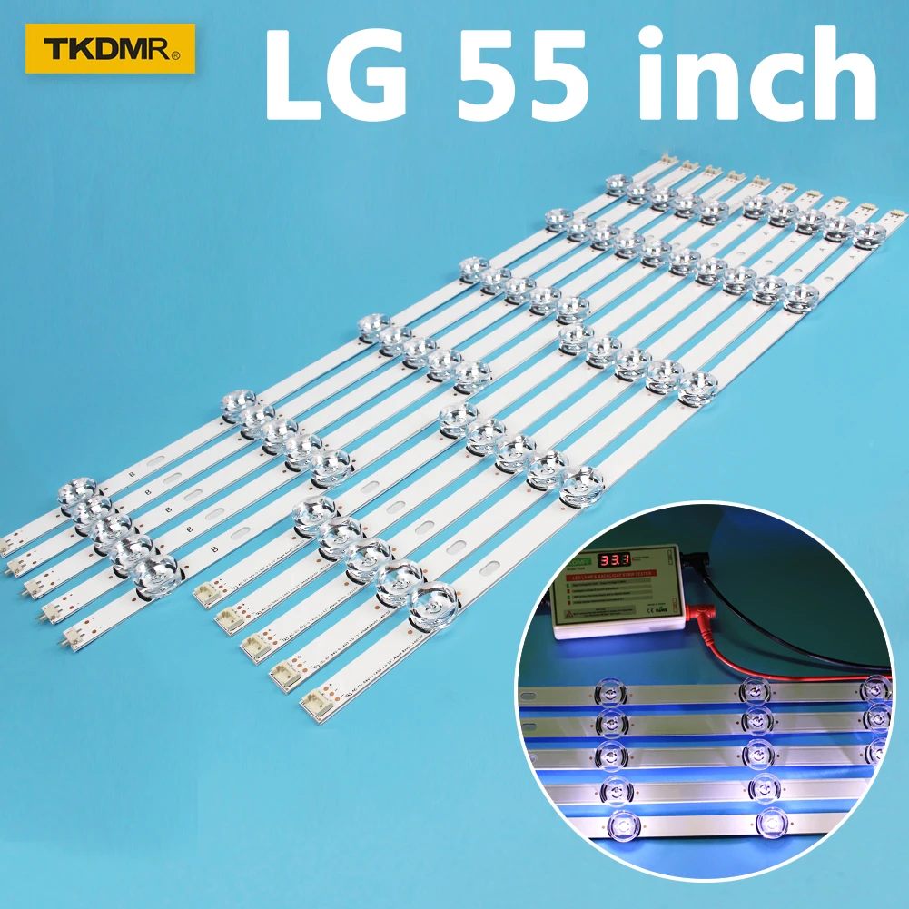 

Светодиодная лента 10 шт. для LG Innotek DRT 3,0 55 "_ типа A/B Rev01 55LB561V 55LB652T LC550DUE LG55LF5950 55LY320C 55LB5700 55LF6500