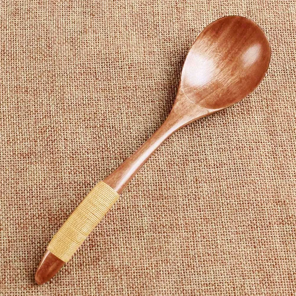 2018 Лот деревянная ложка бамбуковая кухонная посуда инструмент суп чайная