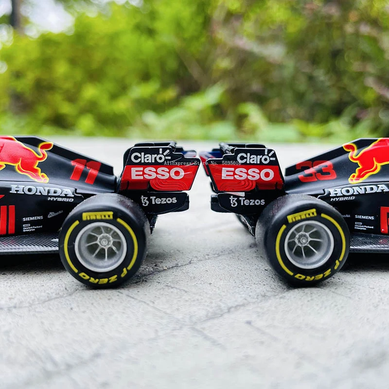 Bburago 1:43 2021 F1 Red Bull Racing RB16B 33 # Max Verstappen 11 # Sergio Perez Formula one, simulaci&oacute;n de aleaci&oacute;n, s&uacute;per coche de juguete-4