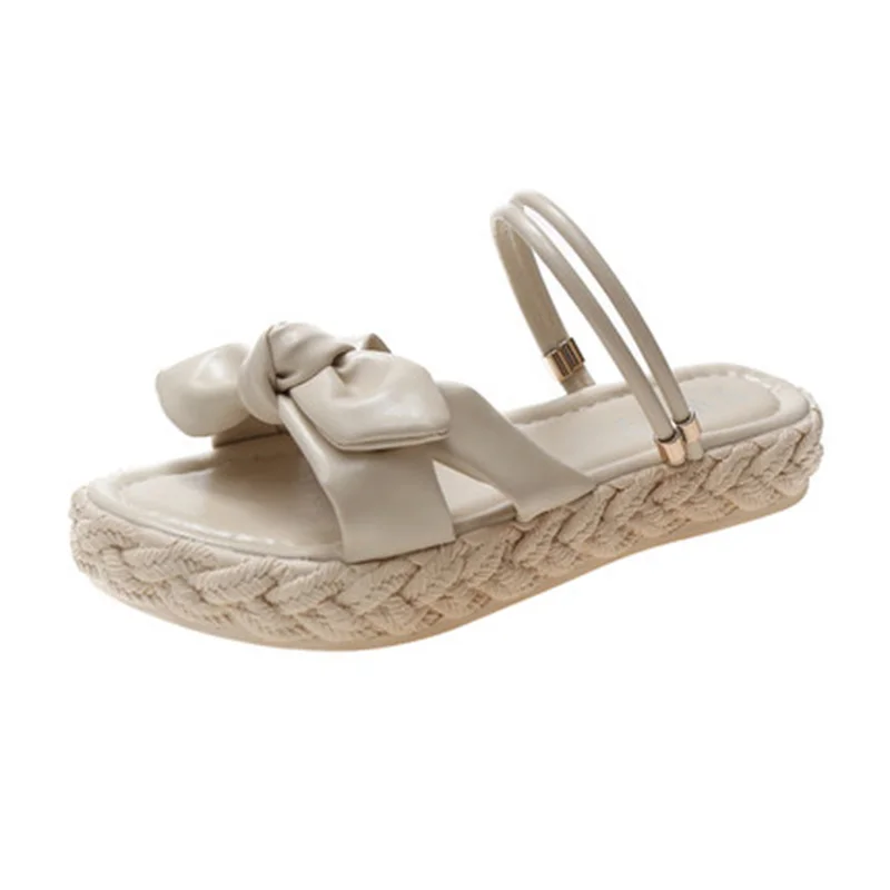 

Sandals female summer 2019 new all-match chic shoes female Rome flat bottom slope with Korean version of the net red fairy style