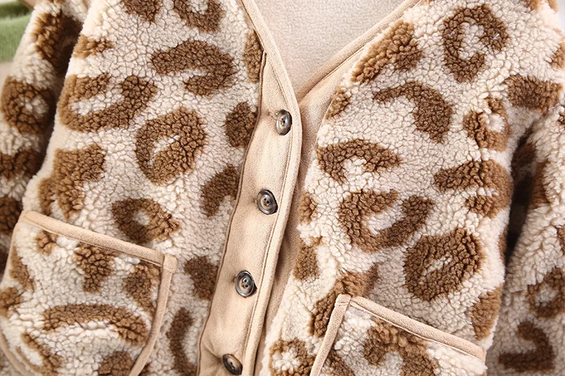 Новинка 2022 кашемировое пальто с леопардовым принтом для девочек и мальчиков