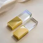 Бесплатная плата за логотип! Флеш-накопитель с кристаллом из розового золота 3,0 пробы