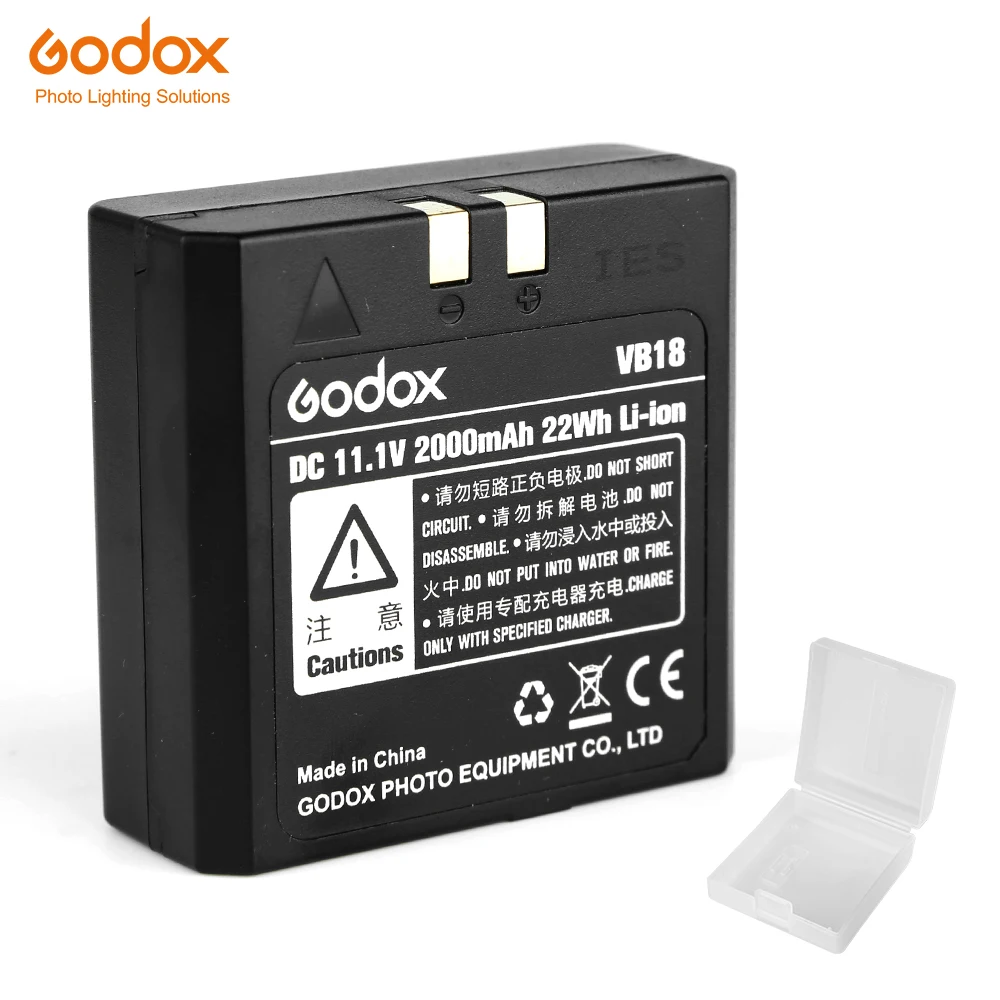 Литий ионный аккумулятор Godox V850 V860 Speedlite VB18 DC 11 1 в 2000 мАч 22 Втч литий