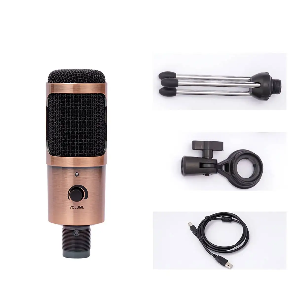 

Desktop Microphone Recording Singing Game Live Broadcast Computer Karaoke Microphone USB Condenser Microphone