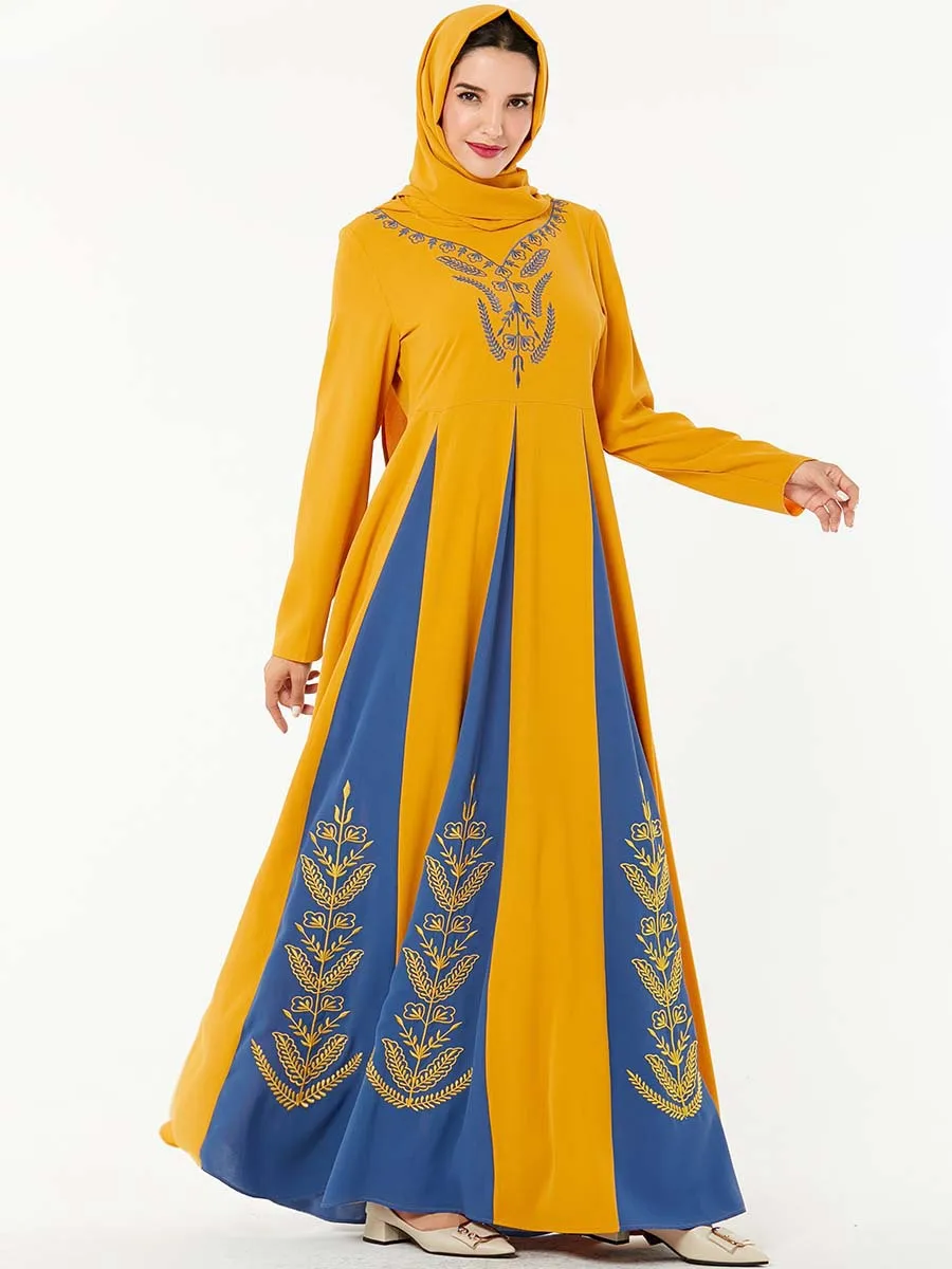 Арабское женское мусульманское платье длинное кимоно Юба ОАЭ Бангладеш Рамадан