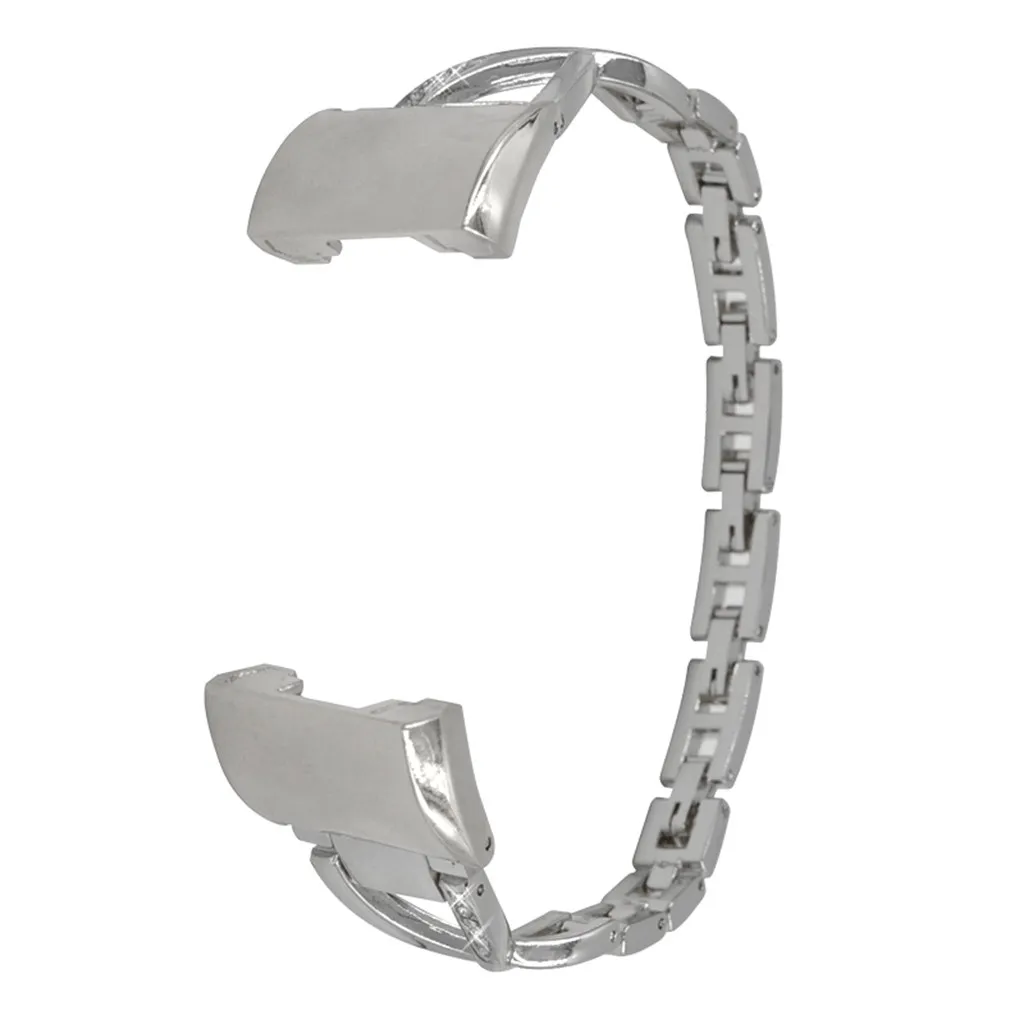 Сменные браслеты из нержавеющей стали ремешок для наручных часов Fitbit Charge 2