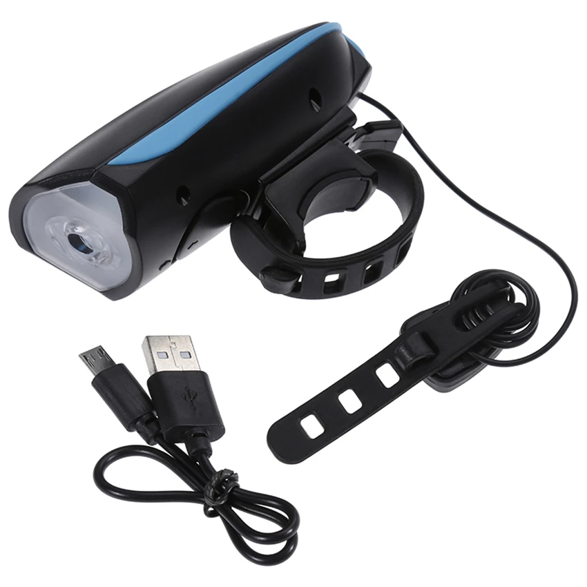 Велосипедный Электрический рожок фонарик с USB-зарядкой велосипедный звонок фара