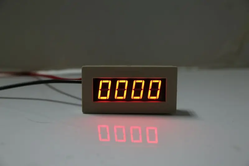 DC 5V 12V 36V триггер счетчик аккумулятор памяти 4 разрядный 0 9999 красный 0.56in цифровая