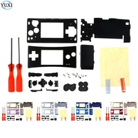 yuxi metal full housing shell case battery cover panel replacement for gameboy micro for gbm console with buttons screws kit