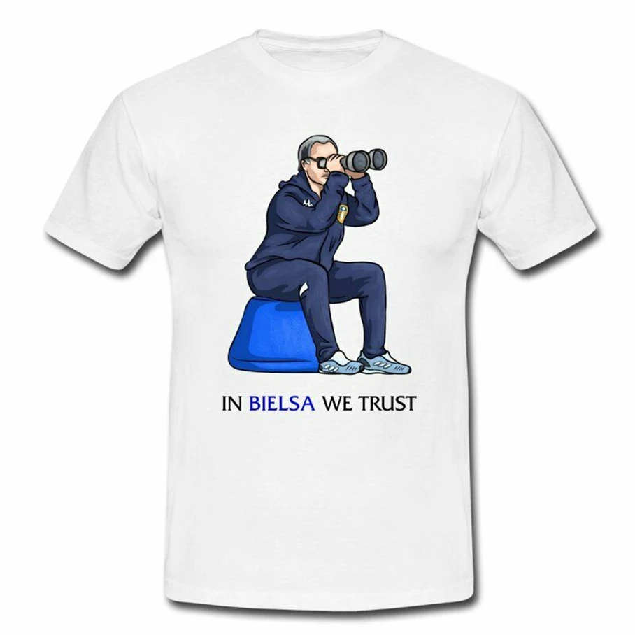Футболка Лидс Юнайтед в Bielsa We Trust Spygate Lufc Utd Marcelo El Loco Elland базовые модели