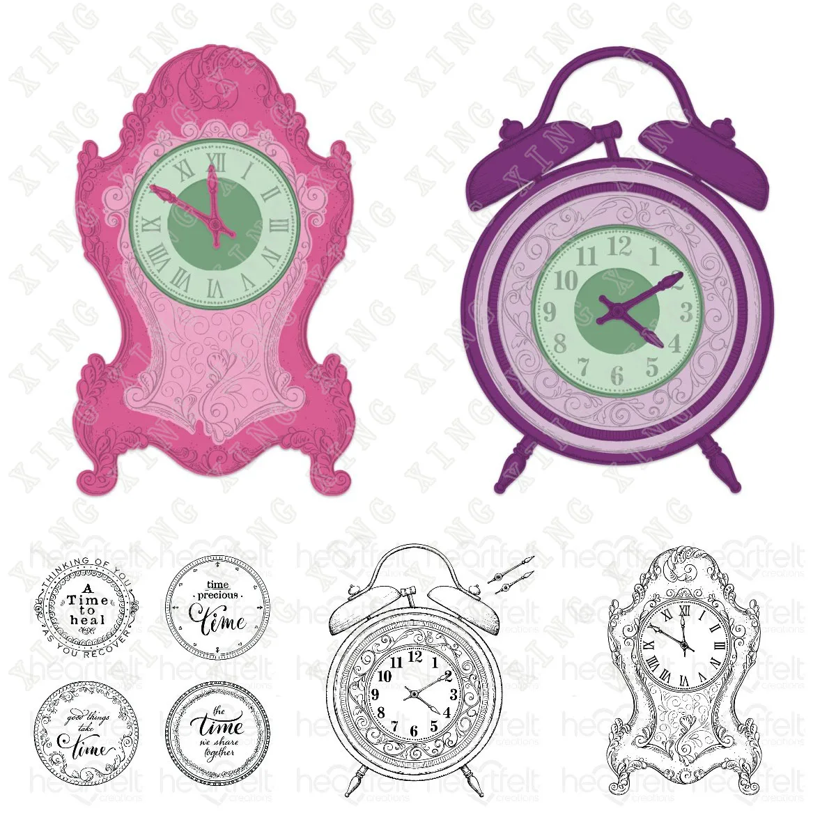 

Simple Elegant Moments Timepiece Sentiments Craft Metal Cutting Dies Stamps Set Diy Scrapbooking Decoration 3D Embossing Folders