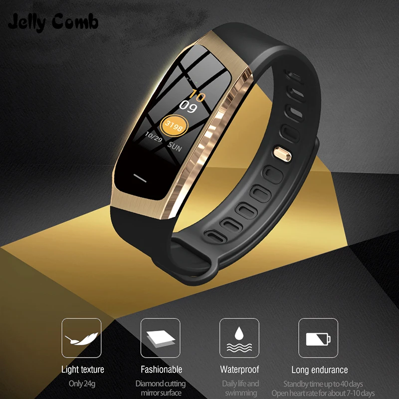 jelly comb sport smart watch for iphone xiaomi huawei phone blood pressure heart rate monitor fitness smartwatch dropshiping free global shipping