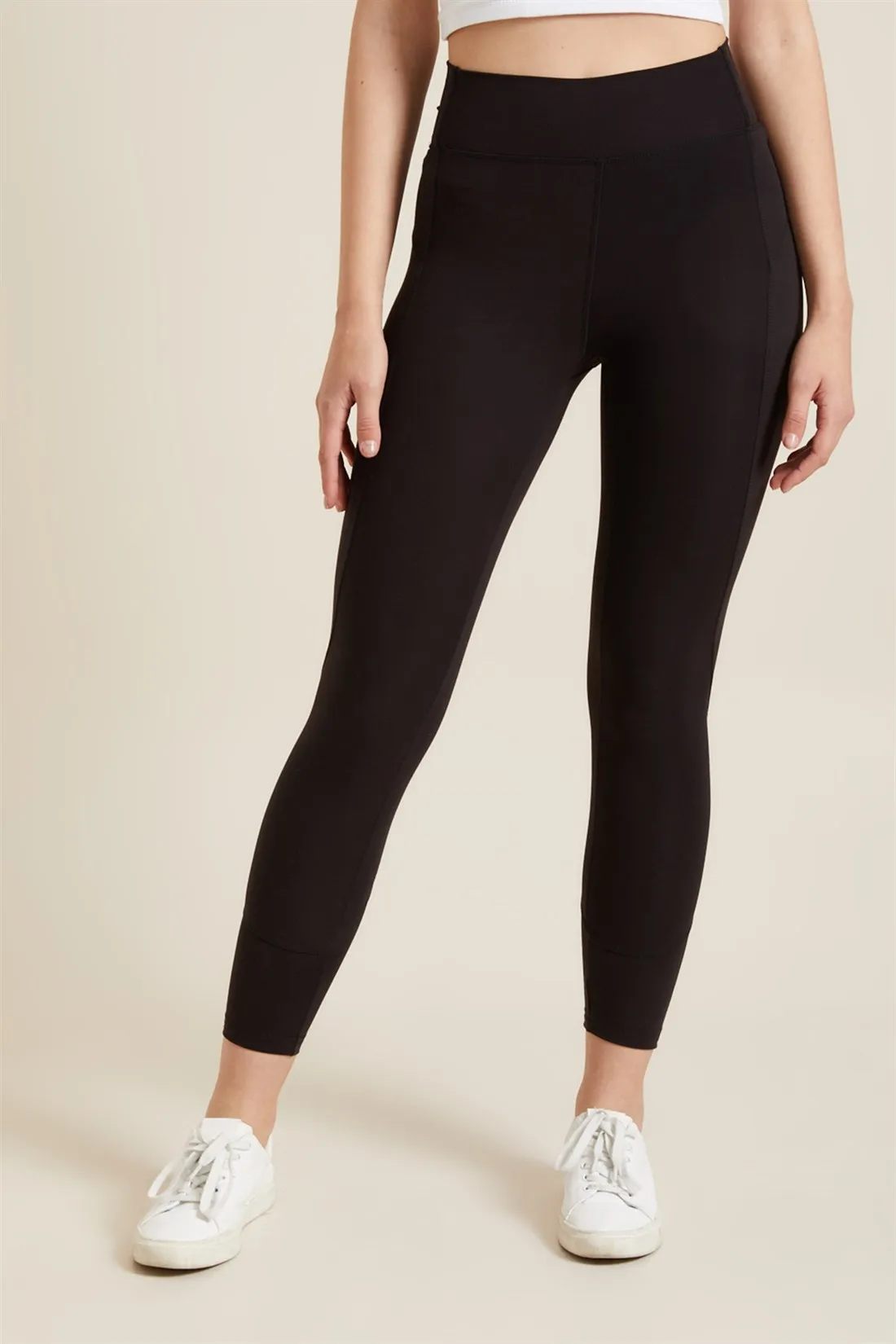 

Women's Black High Waist Rallying Push Up Sports Leggings