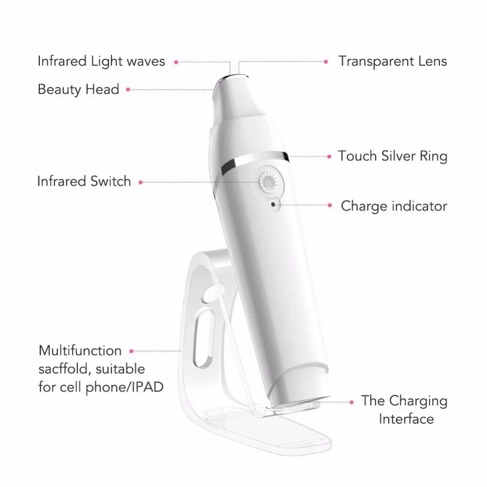 Массажер для глаз Соник электрическая палочка высокочастотная вибрация с