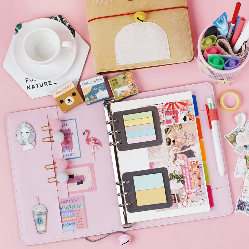 Плюшевый блокнот с кошкой дневник канцелярские принадлежности дорожный планер