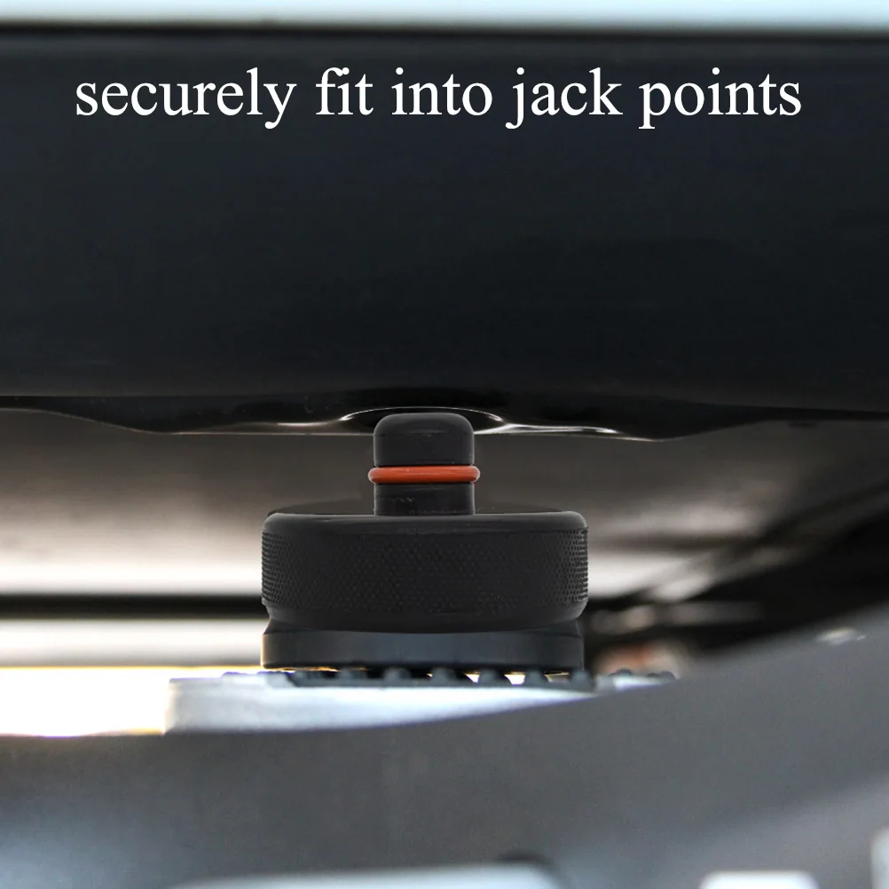 X4 Car Rubber Jack Pad Lifting Point Adapter Tool Storage Case Box Non-slip Support Frame Protector For Tesla Model X/S/3 Black |