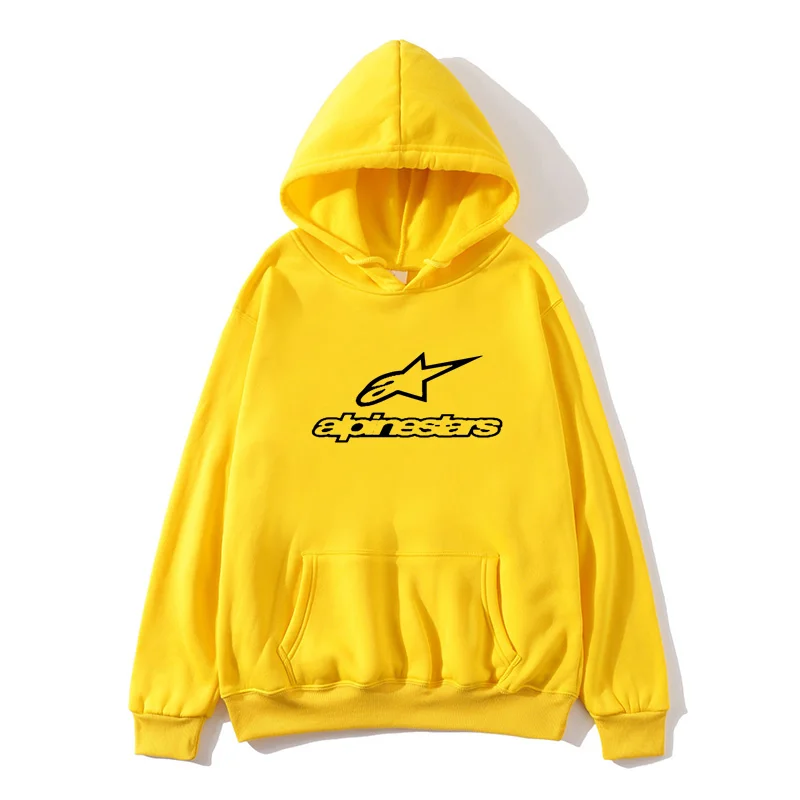 

2021 Spring and Autumn Big Size Sweaters Alpinestars printed sweaters fashion men's hip hop hooded sweaters