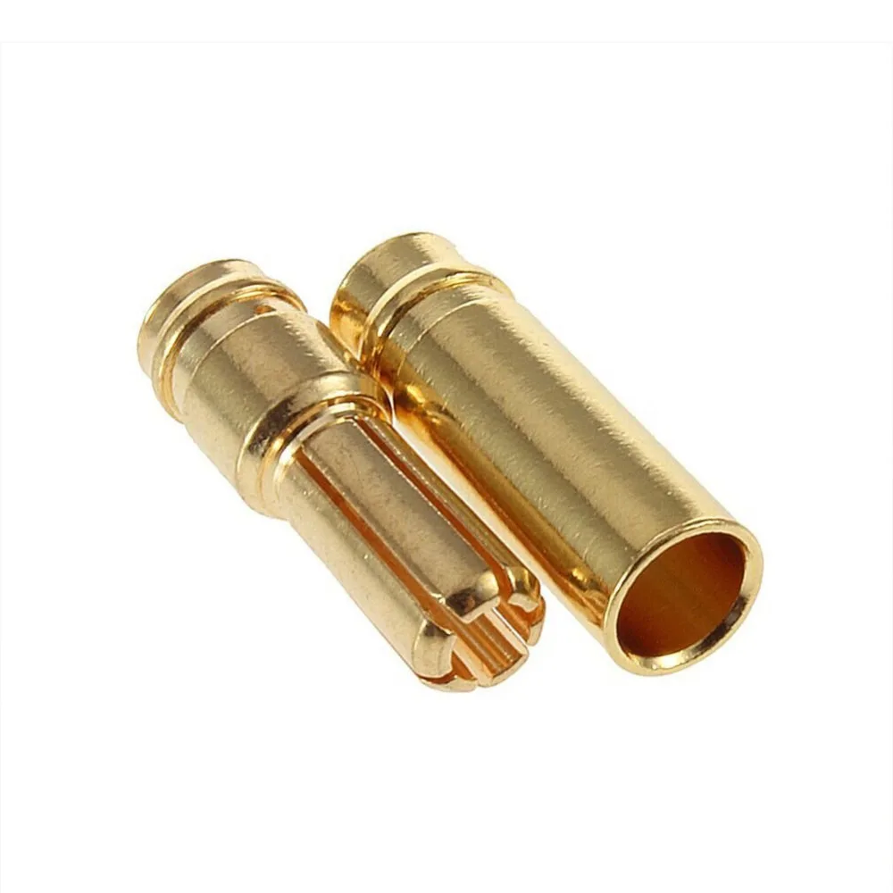 

6pcs EC5 female connector Type Battery EC3 Connector Golden Battery Connector Bullet Plug