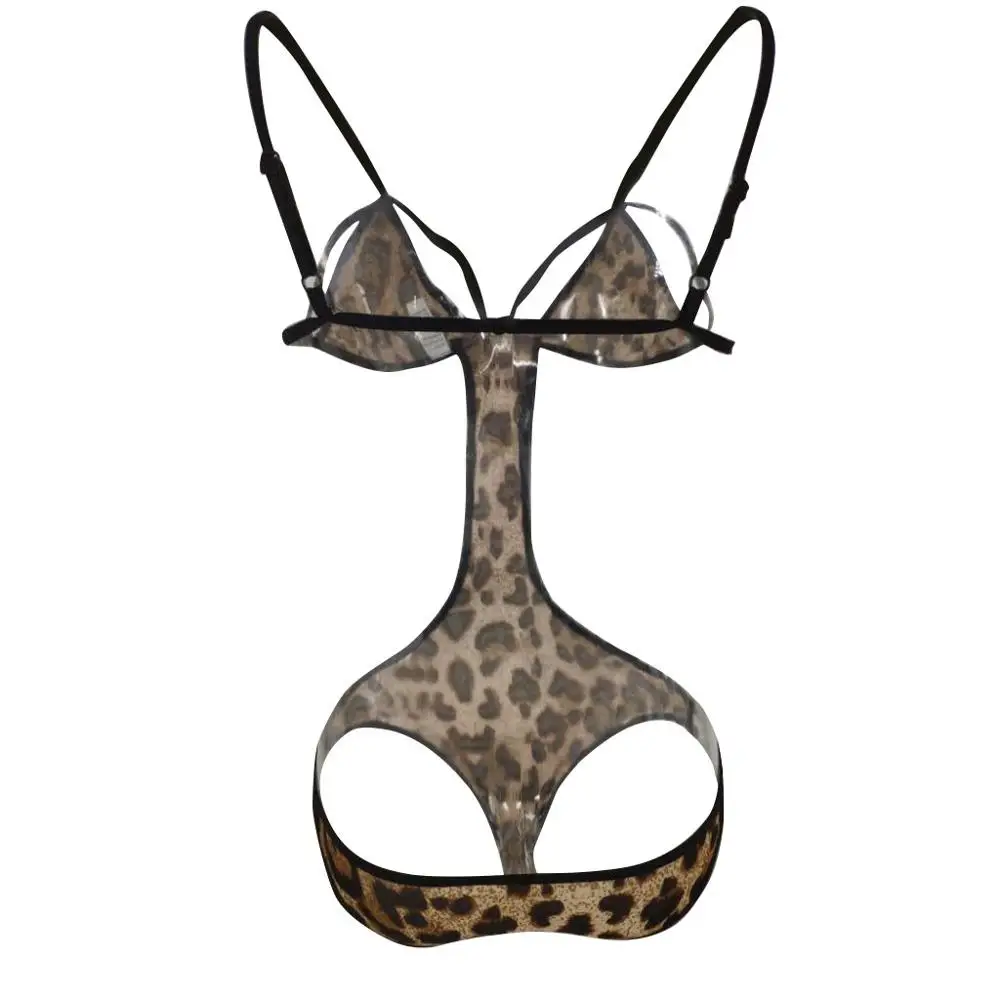 Леопардовое сексуальное женское белье шелковая пижама атласное нижнее