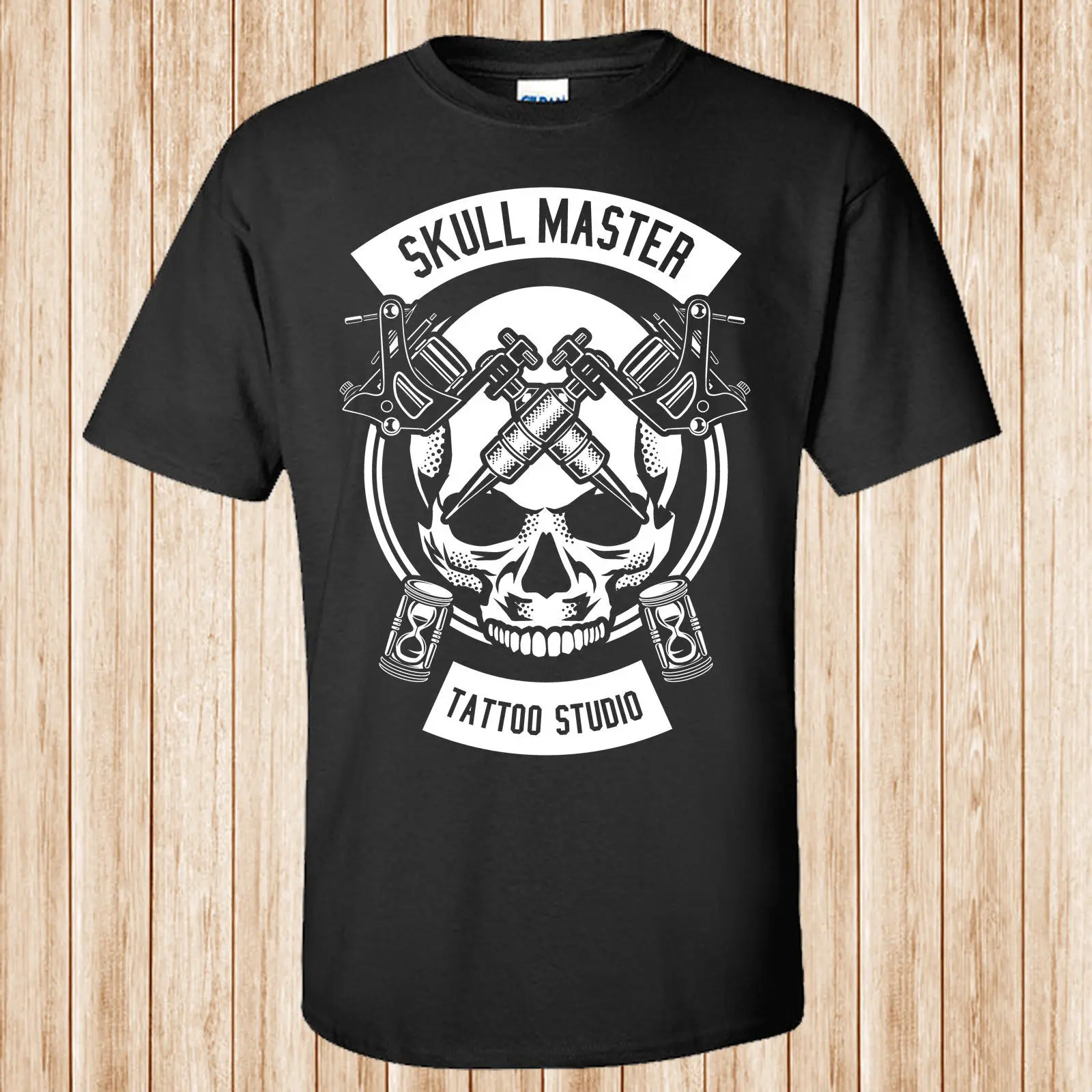 Футболка с черепом и татуировкой 2019 Мужская футболка коротким рукавом модный