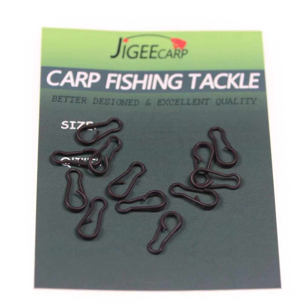 30 шт. карп рыболовные принадлежности быстрый изменение зажим Матовый Черный