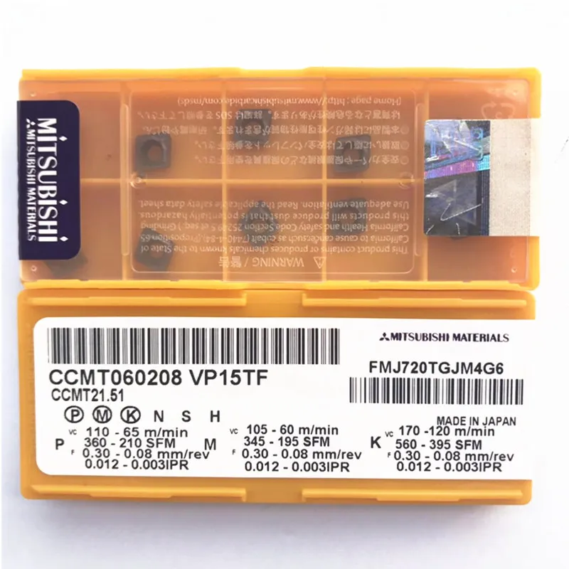 Бесплатная доставка CCMT060204 / CCMT060208 VP15TF US735 cnc карбида обращаясь вставками токарный