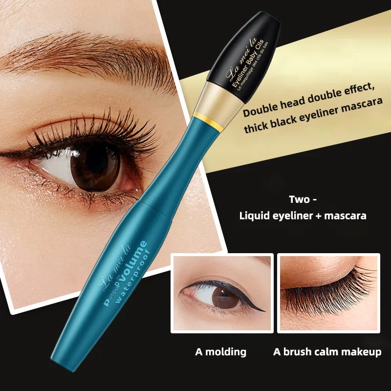 

Double head, double use, thick and long, not easy to dye the mascara and eye liner.