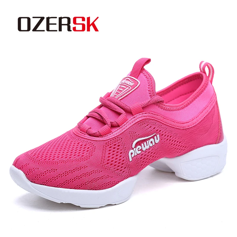 Женские сетчатые кроссовки OZERSK удобные дышащие на платформе повседневная обувь