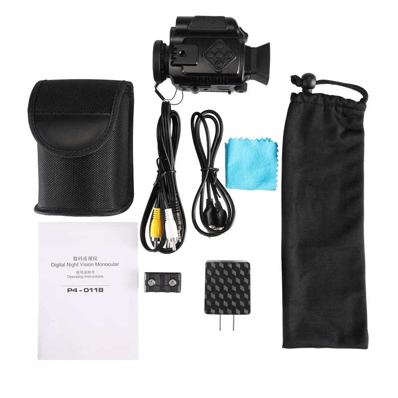 P4-0118 Mountable Night Vision 200M Range Hunting Rifle Helmet Cameras Ultralight Outdoor Sport Game Surveillance Observation |