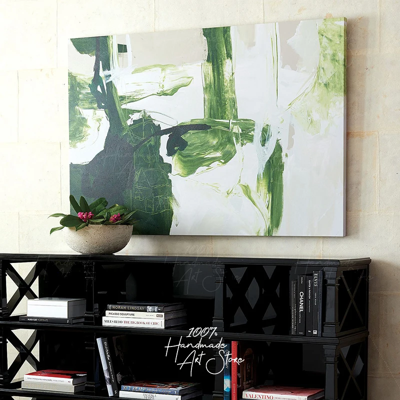 

decoration canvas Oil Painting Oversized Minimalist Black White Abstract Hand Painted On Canvas Original Extra Large Wall Decor