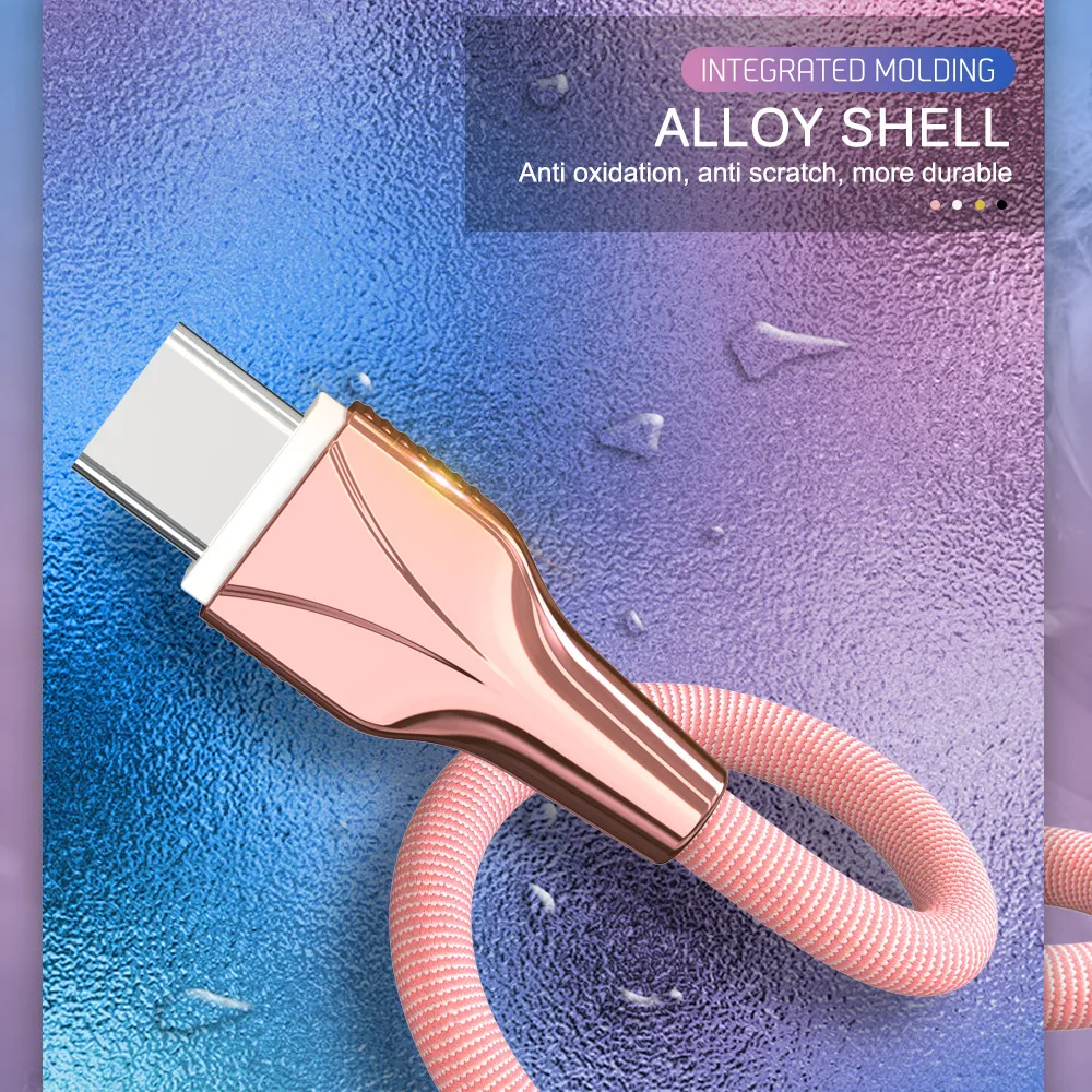 USB кабель Тип C зарядное устройство Шнур для передачи данных Samsung Xiaomi mi 9 10 Note 7 8 Huawei