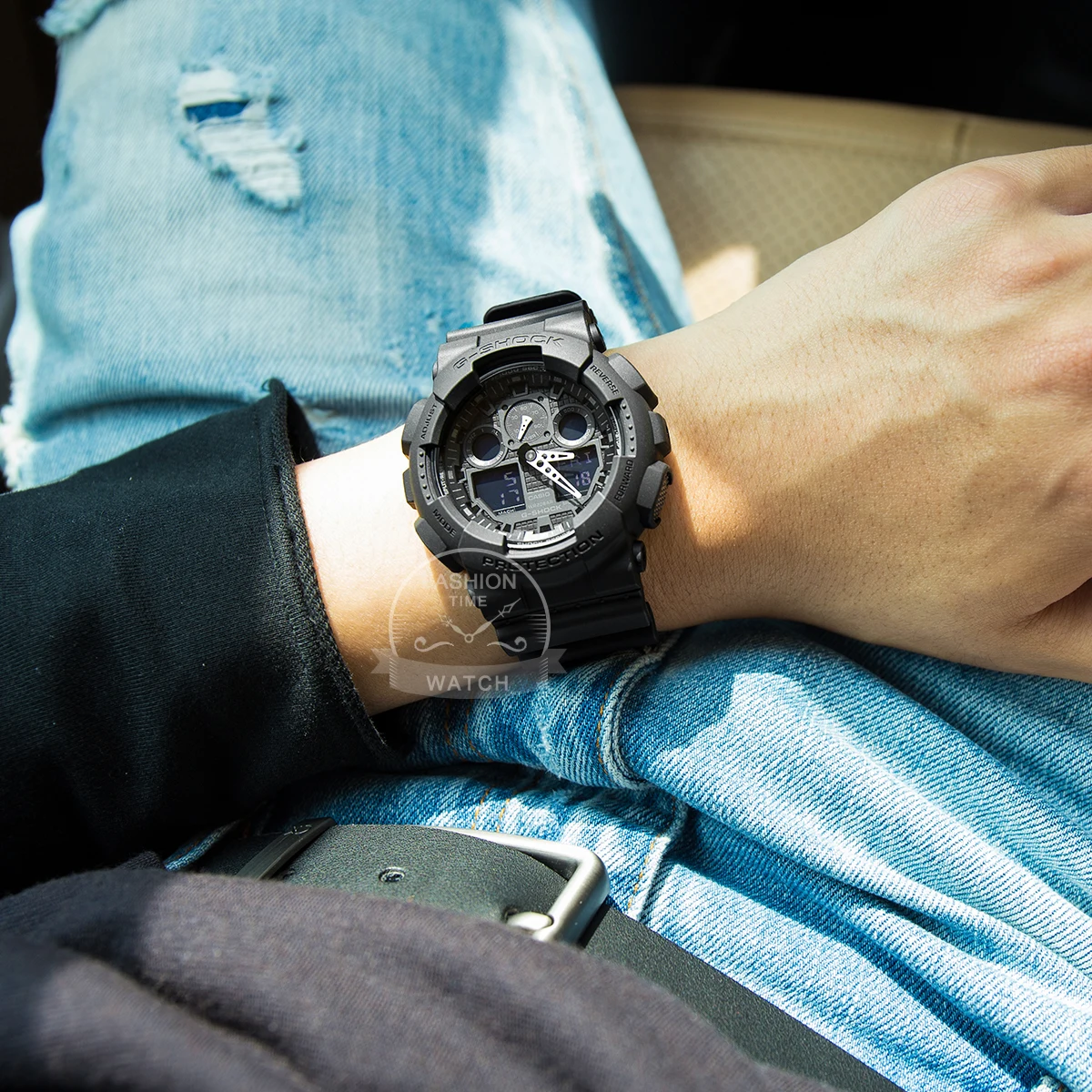 Мужские часы Casio g shock роскошный комплект военный хронограф светодиодный ные