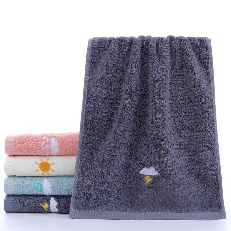 

Hand Towels Household Facial Washing Soft Absorbent Towels Thickened Sports Comfortable Towels 100% cotton 73x33cm