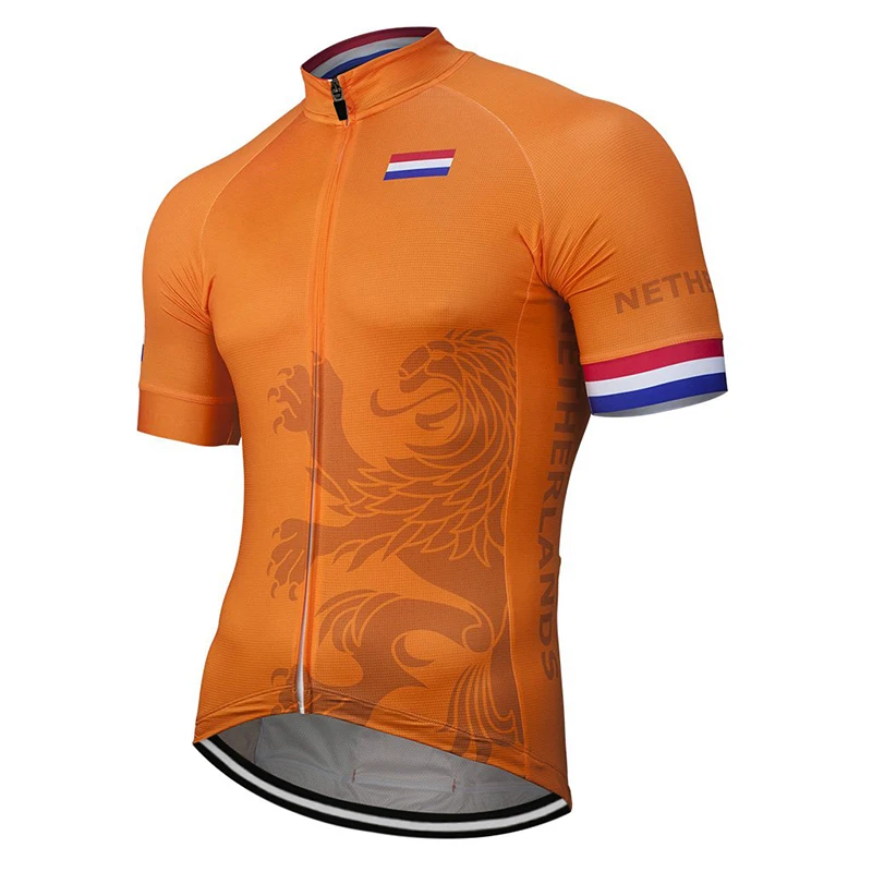 

Outdoor summer cycling clothing set orange for mountain biking