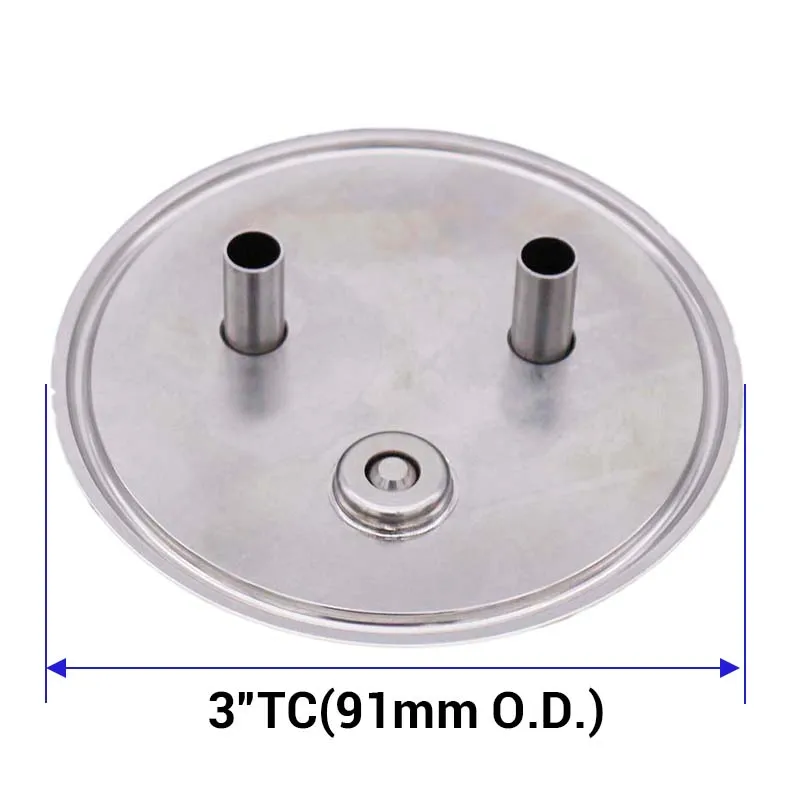 " Tri Clamp(91 мм OD) шаровой замок конвертировать крышку с газовым столбом Beer Post PRV 60 см силиконовый шланг Homebrew Kegging оборудование