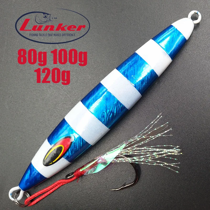 Lunker Вертикальная скорость Быстрый джигинг 80 г 100 120 Глубокий морской лайнер