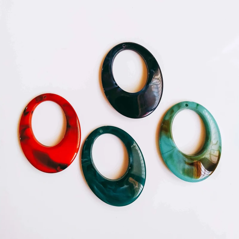 10 шт. акриловые пластиковые овальные серьги-подвески | Украшения и аксессуары