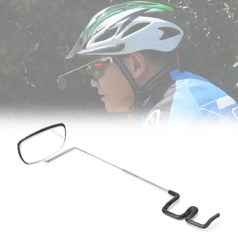 Aluminium Alloy Bike Bicycle Cycling Riding glasses Mirror Helmet Mount Rearview Rear View Eyeglass 360 adjustment | Спорт и